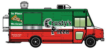 Walthers SceneMaster Morgan Olson(R) Route Star Van -- Crusty's Pizza Food Truck