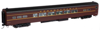 WalthersProto 85' American Car & Foundry Pennsylvania-Style P85/P85b Coach -- Pennsylvania Railroad (Name in letterboard, Decals; Tuscan, black, Dulux)