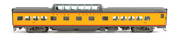 WalthersProto 85' American Car & Foundry Dome Coach -- Union Pacific  Standard with Decals (yellow, red, gray trucks)