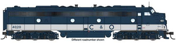 WalthersProto EMD E8A with LokSound 5 Sound & DCC -- Chesapeake & Ohio #4028