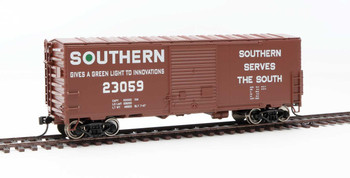 Walthers Mainline 40' ACF Modernized Welded Boxcar w/8' Youngstown Door - Ready to Run -- Southern #23059 - 910-45024