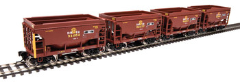 Walthers Mainline 24' Minnesota Taconite Ore Car 4-Pack - Ready To Run -- Duluth, Missabe & Iron Range - Patch; #51052, 52177, 52254, 52408 - 910-58073