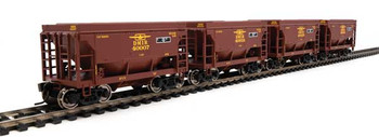 Walthers Mainline 24' Minnesota Taconite Ore Car 4-Pack - Ready To Run -- Duluth, Missabe & Iron Range - T-Bird; #40007, 40018, 40025, 40035 - 910-58071