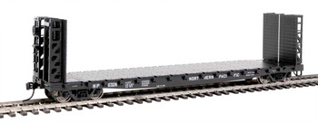 Walthers Mainline 53' GSC Bulkhead Flatcar - Ready to Run -- Northern Pacific #67104 (black) - 910-5910
