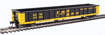 Walthers Mainline 53' Railgon Gondola - Ready To Run -- Railgon GONX #310502 (as-built; black, yellow) - 910-6226