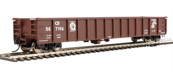 Walthers Mainline 53' Railgon Gondola - Ready To Run -- Conrail #587194 (Boxcar Red, white, Quality Logo) - 910-6267