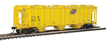Walthers Mainline 50' Pullman-Standard PS-2 2893 3-Bay Covered Hopper - Ready to Run -- Chicago & North Western(TM) #95478 - 910-7020