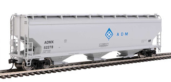 Walthers Mainline 60' NSC 5150 3-Bay Covered Hopper - Ready to Run -- Archer-Daniels-Midland ADMX #52278 - 910-7713