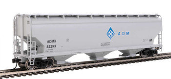 Walthers Mainline 60' NSC 5150 3-Bay Covered Hopper - Ready to Run -- Archer-Daniels-Midland ADMX #52293 - 910-7714