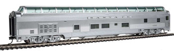 WalthersProto 85' Budd Big Dome Bar Lounge Dormitory - Ready to Run -- Lighted - Santa Fe (Real Metal Finish with Decals) - 920-14500