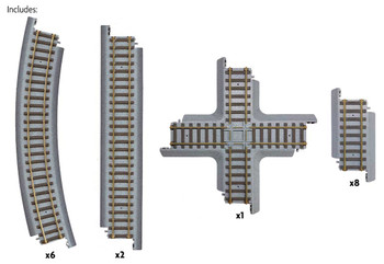 Walthers Trainline Figure 8 Set - Power-Loc Track (TM) - 931-1362