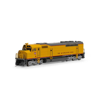 Athearn N FP45 w/DCC & Sound, MILW/Yellow & Gray #4 - ATH15379