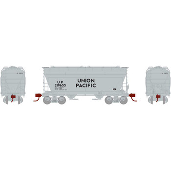 Athearn N ACF 2970 Covered Hopper, UP/Large Letter #219655 - ATH23457