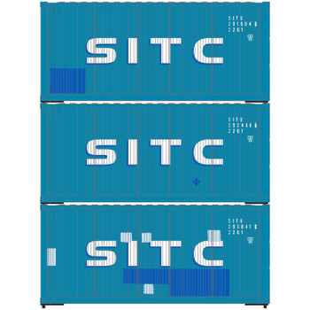 Athearn HO RTR 20' Corrugated Container, SITC (3) - ATH28858