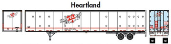 Athearn HO RTR 53' Duraplate Trailer, Heartland #8557 - ATH29826