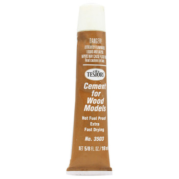 Testors Wood Cement Extra Fast,5/8 oz - TES3503X