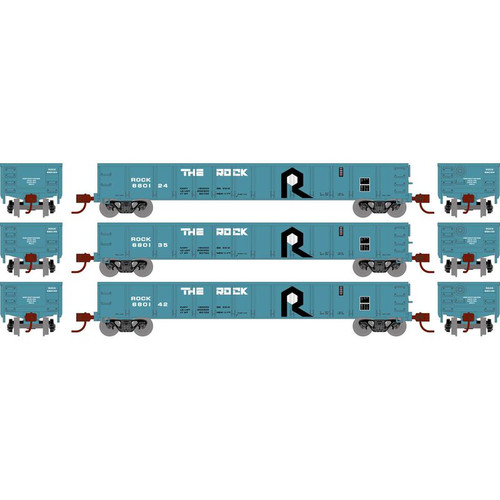 Athearn HO RTR 52' Mill Gondola, RI (3) - ATH8391