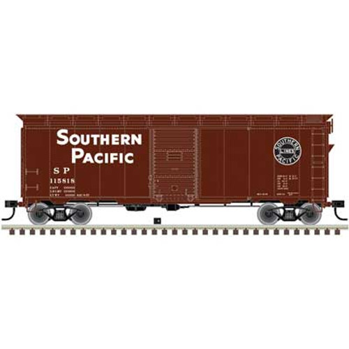 Atlas 1937 AAR 40' Boxcar - Kit -- Southern Pacific 115818 (Boxcar Red, white, black) - ATL20006254