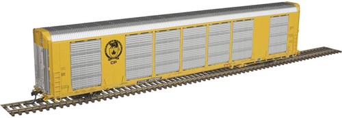 Atlas HO Gunderson Multi-Max Enclosed Auto Rack - Ready to Run -- Canadian Pacific 697974, Rack 9263 (yellow, black Beaver Logo) - ATL20006431