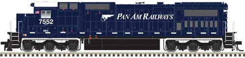 Atlas GE Dash 8-40C - LokSound and DCC - Master(R) Gold -- Pan Am 7552 (blue, white, Wing Logo) - ATL40004211