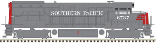 Atlas GE U25B Phase 2a - Standard DC - Master Silver -- Southern Pacific 6726 (gray, red) - ATL40004756