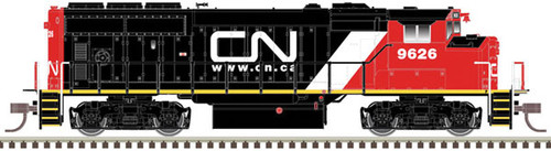 Atlas N GMDD GP40-2W - LokSound and DCC - Master(R) Gold -- Canadian National 9629 (black, white, red) - ATL40004887