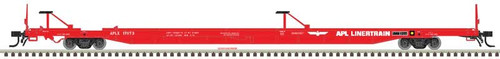 Atlas N ACF 89' 4" Intermodal Flatcar - Ready to Run - Master(R) -- American President Lines APLX 17068 (red, white, APL Linertrain Logo) - ATL50004428