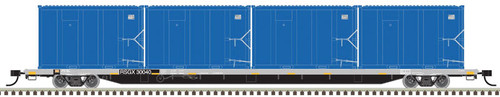 Atlas N 85' Trash Flat Car RSGX 30040 (Gray/Black/Yellow - ATL50005424