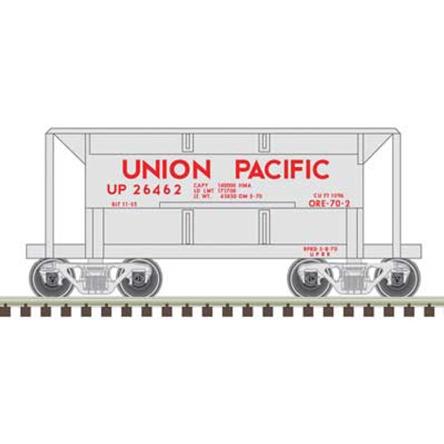 Atlas 70-Ton Ore Car - Ready to Run -- Union Pacific 27062 (silver, red) - ATL50005764