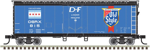 Atlas O Atlas O 40' Plug-Door Boxcar - 3-Rail - Ready to Run -- Old Style (blue, white, red, gold) #53107 - ATO20023151