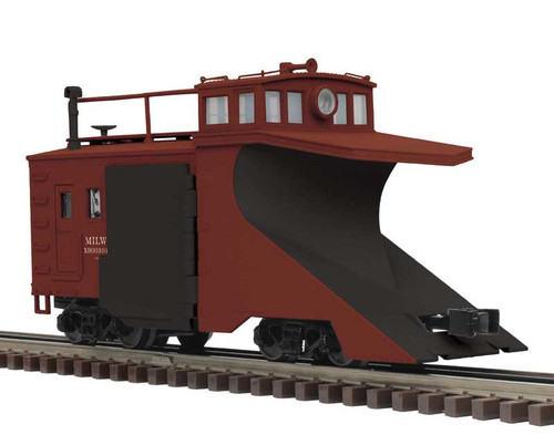 Atlas O Russell Snow Plow - 3-Rail - Ready to Run - Premier(R) -- Milwaukee Road (red, black) #X900102 - ATO30099722