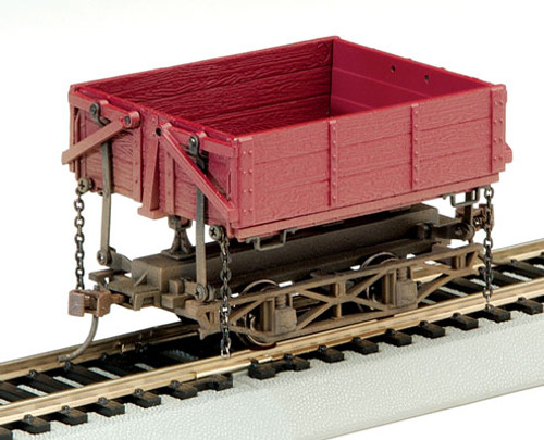 Bachmann Trains Wood Side-Dump Car 3-Pack - Ready to Run - Spectrum(R) -- Painted, Unlettered (Boxcar Red) - BAC29801