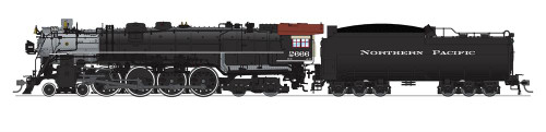 Broadway Limited HO, A-3 4-8-4, Black Boiler, Paragon 4, NP #2666 - BLI6963