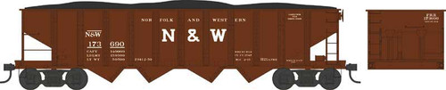 Bowser N Scale H21 Hopper Norfolk & Western #173696 - BOW38099