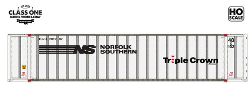 Class One Model Works MONON 48' EXTERIOR POST CONTAINER - NORFOLK SOUTHERN TC - TCZU 281282 / 281477 - CT00108