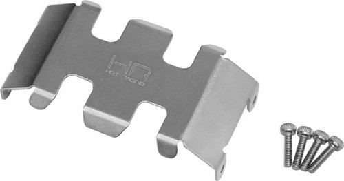 Hot Racing Stainless Steel Center Belly Skid Plate SCX24 - HRASXTF332C
