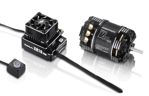 Hobbywing XR10 Pro Combo- XR10 Pro G2 ESC + V10 G3R 17.5T Sensored Brushless Motor - HWI38020287