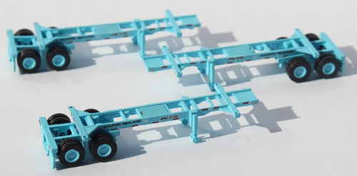 Jacksonville Terminal N Maersk Sealand repaint 20' CHASSIS for 20' containers (Three Pack). JTC122004 - JTC122004