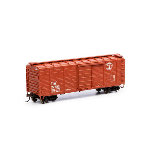 Roundhouse HO 40' Ribbed Wooden Box, B&M #72489 - RND2884