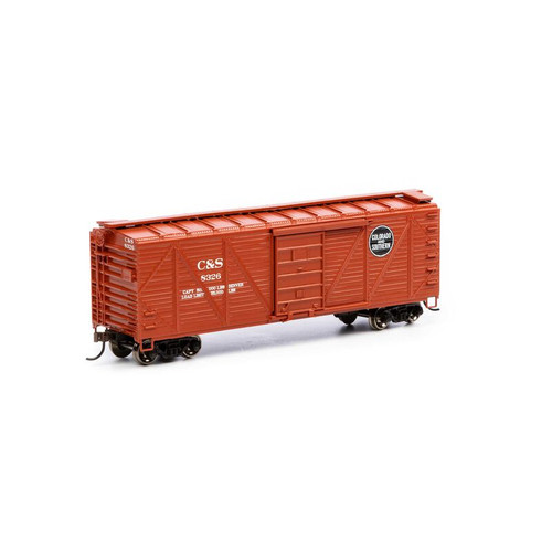 Roundhouse HO 40' Ribbed Wooden Box, C&S #8326 - RND2890
