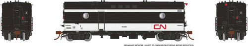 Rapido Trains Steam Heater - Generator Car - Sound and DCC - Ready to Run -- Canadian National 15453 (white, black, red Noodle Logo) - RPI107316