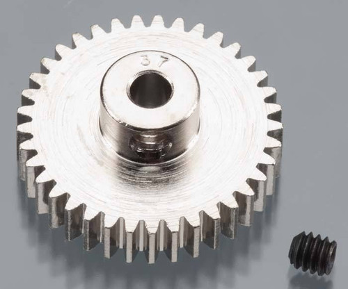 Robinson Racing Products Nickel-Plated 48-Pitch Pinion Gear, 37T - RRP1037