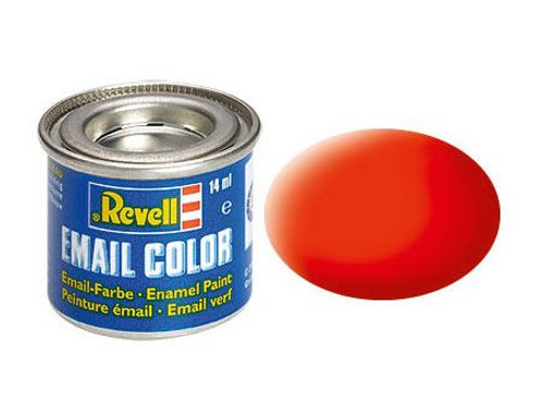 Revell of Germany 14ml Enamel Luminous Orange Mat Tinlets - RVL32125