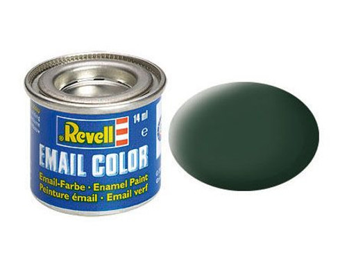 Revell of Germany 14ml Enamel RAF Dark Green Mat Tinlets - RVL32168