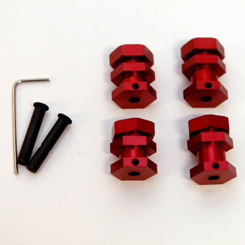 ST Racing 17mm Hex Conv Kit:Slash/Stamp/Rustler/Bandit ,Red - STRT365417R