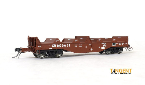 Tangent Scale Models Conrail (CR) "G41A Repaint 1997" w/o Hoods PRR Shops G41A Coil Car #606628 - TAN27013-05