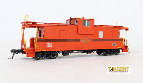 Tangent Scale Models Chicago, Missouri and Western (CM&W) Red Repaint 1988+ IC Centralia Steel Wide-vision Caboose #10200 - TAN60215-01