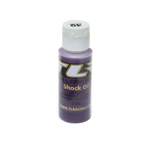 Team Losi Racing SILICONE SHOCK OIL, 40WT, 516CST, 2OZ - TLR74010