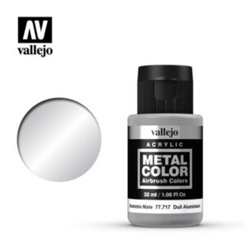 Vallejo 32ml Bottle Dull Aluminum Metal Color - VJ77717