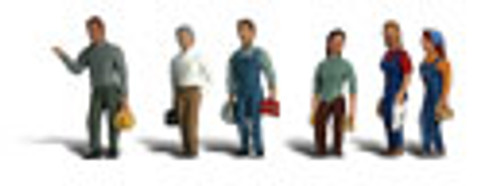 Woodland Scenics Scenic Accents(R) Figures -- Second Shift Workers pkg(6) - WOOA2188